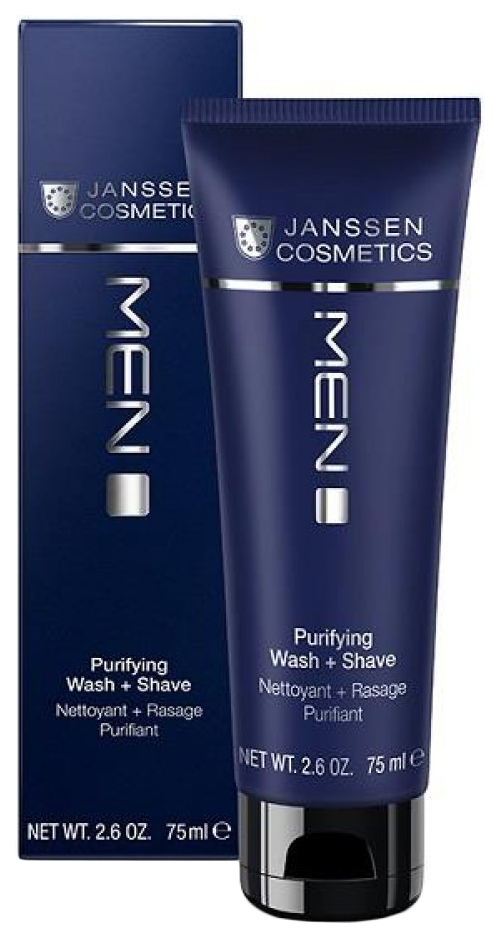 фото Крем для бритья janssen men purifying wash & shave 75 мл