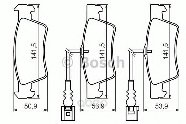 

Тормозные колодки Bosch задние 986494219