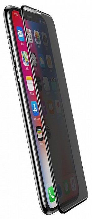 

Защитное стекло Baseus для Apple iPhone XS Max Black, Anti-Spy
