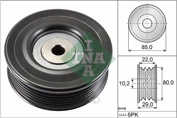 

Ролик обводной toyota avensis 1.6/1.8 03/auris 1.4 07 Ina 532079910