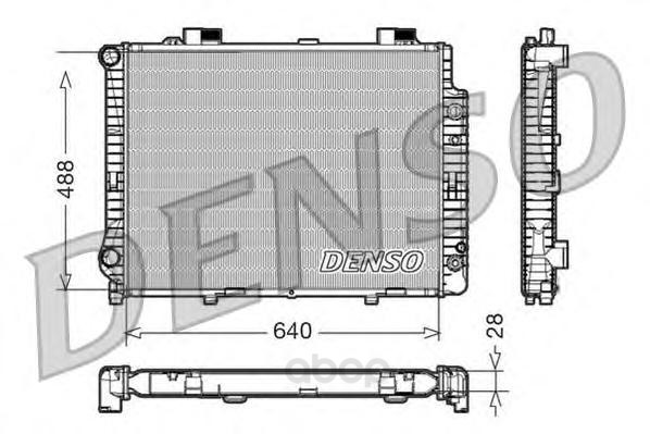 

Радиатор 640x488 Denso DRM17041