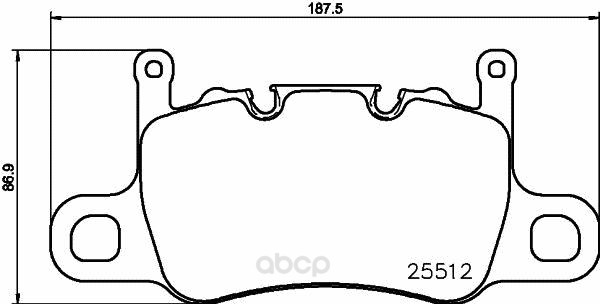 

Тормозные колодки дисковые brembo P65037