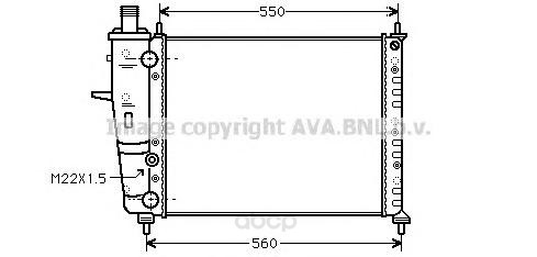 фото Радиатор охлаждения двигателя ava fta2159