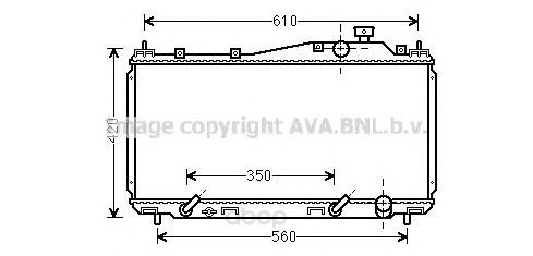 фото Радиатор охлаждения двигателя ava hd2231