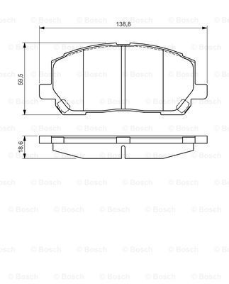 

Тормозные колодки Bosch дисковые 986495126