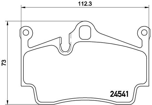 

Тормозные колодки brembo дисковые P65028