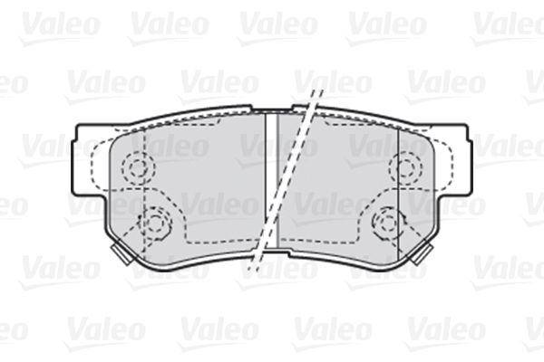 

Тормозные колодки Valeo дисковые 301748