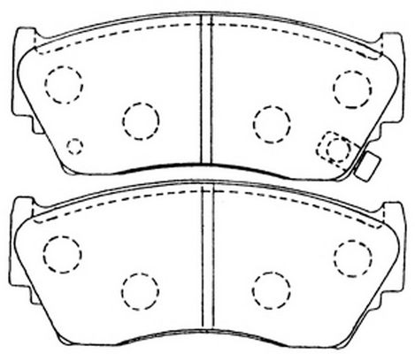 

Тормозные колодки дисковые FIT FP0510
