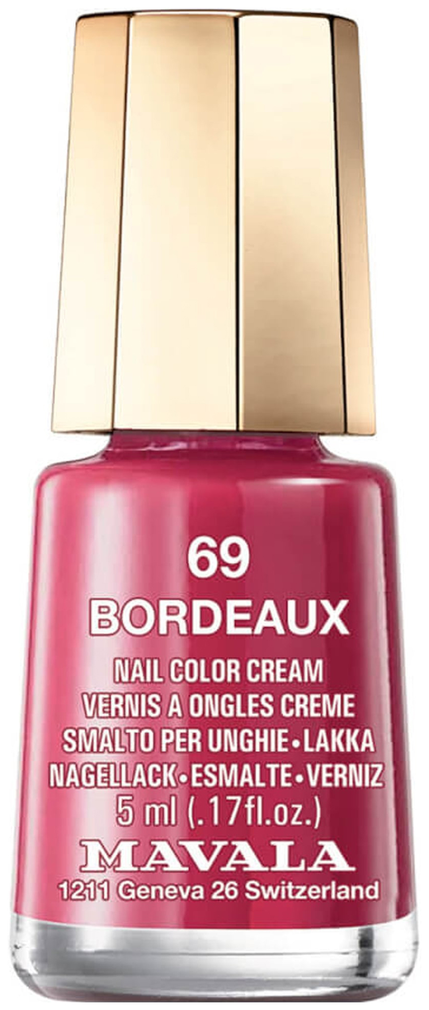 Лак для ногтей Mavala Mini Nail Color Сream №69 Bordeaux 5 мл