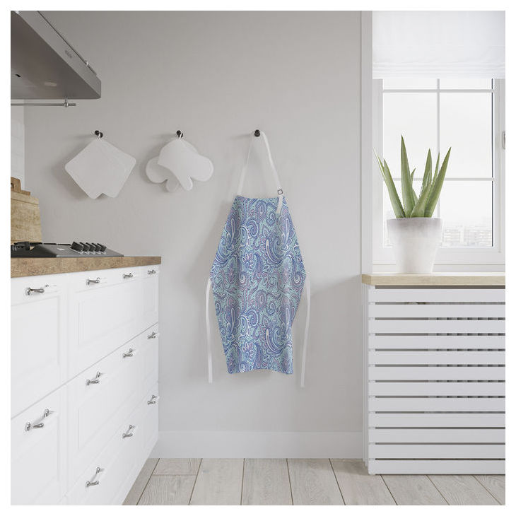 

Фартук JoyArty Зимние краски ap_8318, Белый;голубой;розовый