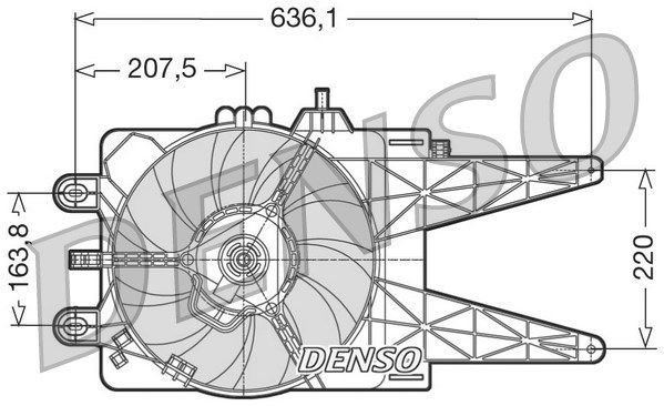 

Вентилятор охлаждения двигателя DENSO DER09014