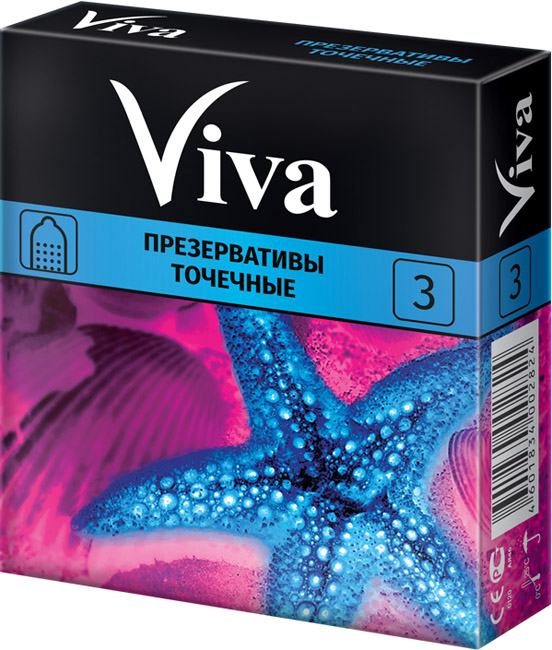 фото Презервативы viva точечные 3 шт.