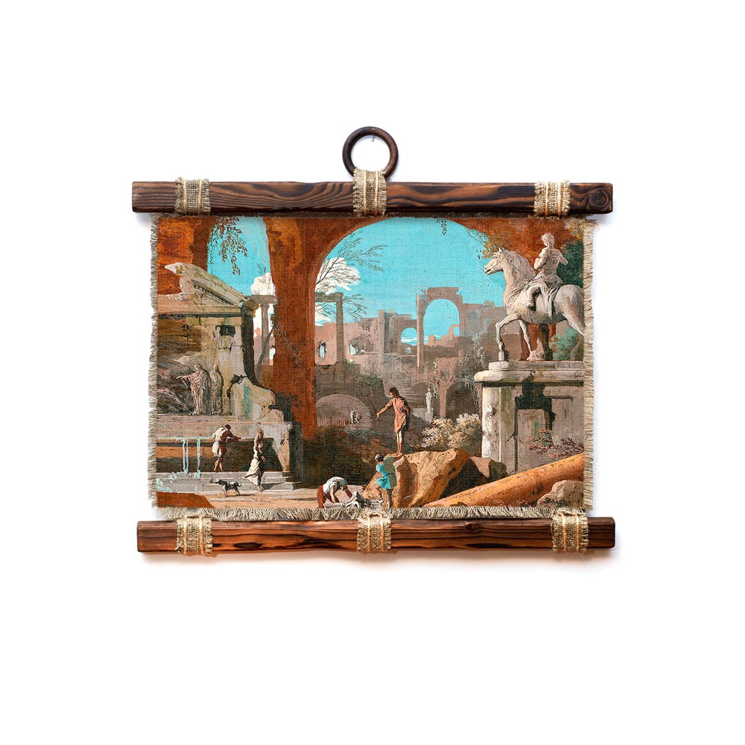 Панно Универсальный свиток Римские руины горизонтальное А4