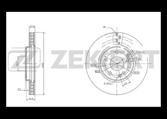 фото Тормозной диск zekkert bs-5201