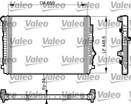 

Радиатор охлаждения двигателя VALEO 735549