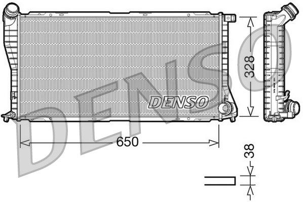 

Радиатор охлаждения двигателя DENSO DRM05002