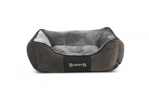 Лежак с бортиками Scruffs Chester 50 х 40 х 13 серый