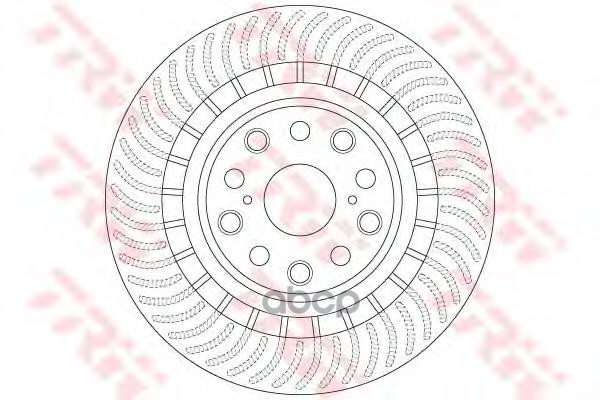 фото Тормозной диск trw/lucas df6039s