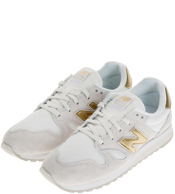 

Кроссовки женские New Balance WL520 белые 7 US, Белый, WL520