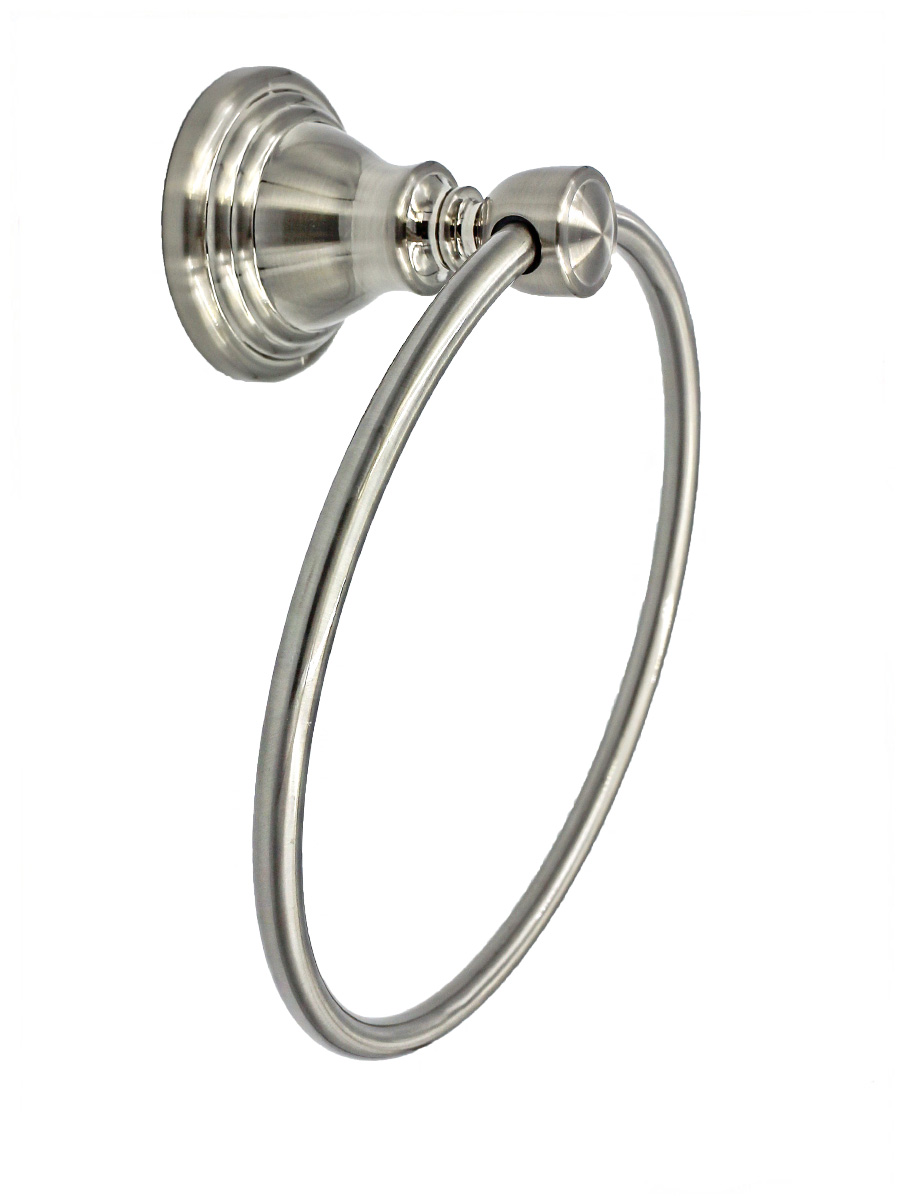 

Держатель для полотенец кольцо BATH PLUS BRONX nikel BX-65711