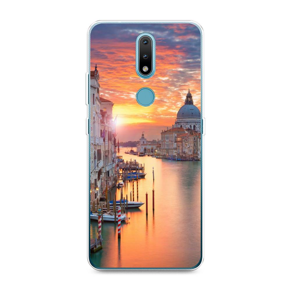 

Чехол на Nokia 2.4 "Восход 11", Розовый;оранжевый, 123850-2