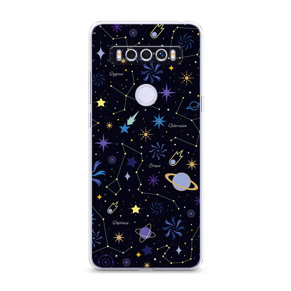 

Чехол для TCL 10 SE "Цветной космос", Желтый, 290150-2