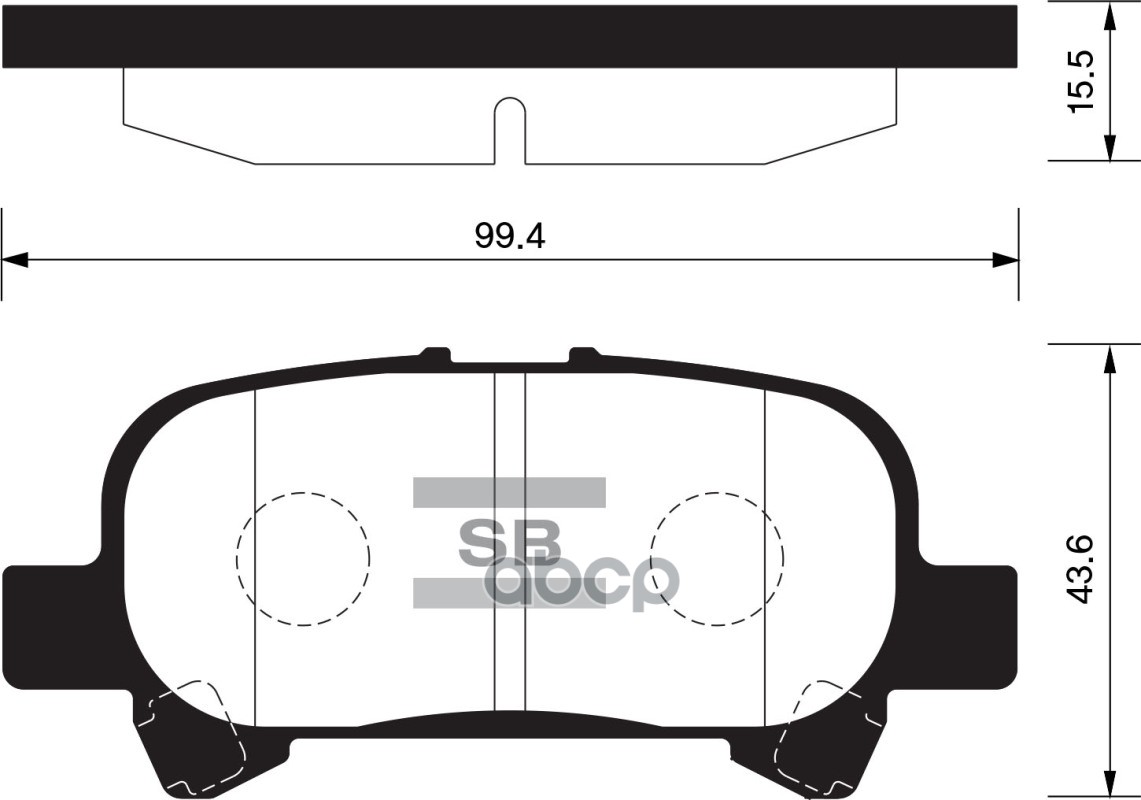 

Тормозные колодки Sangsin brake задние SP1364