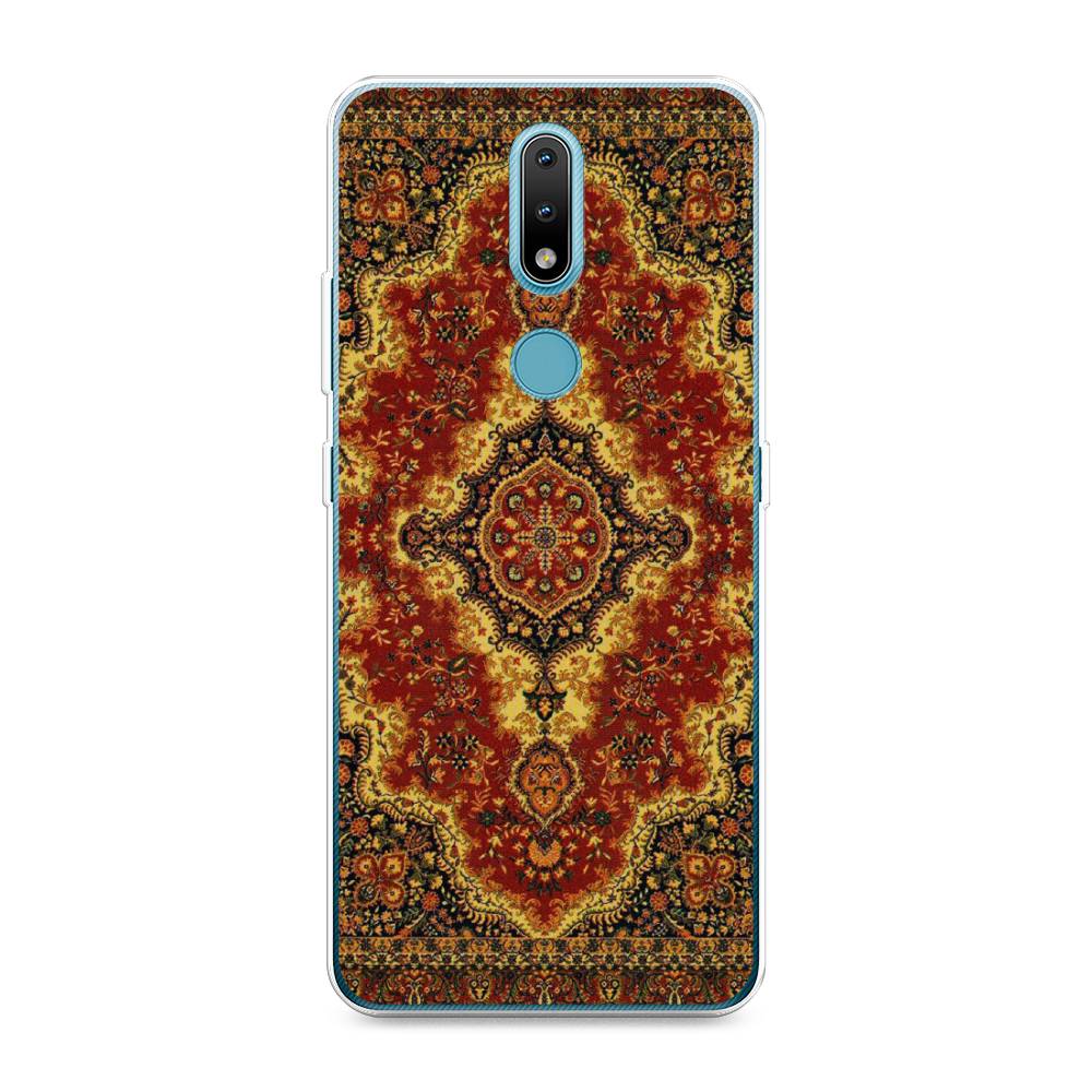 

Чехол на Nokia 2.4 "Ковер", Коричневый;золотистый;красный, 123850-3