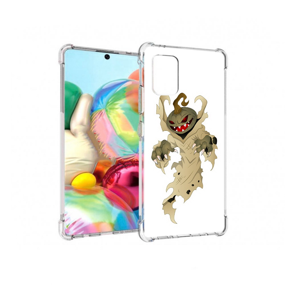 

Чехол MyPads Tocco для Samsung Galaxy A71 призрак хэллоуина (PT226912.529.555), Прозрачный, Tocco