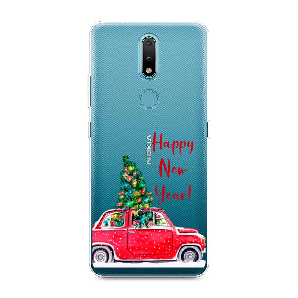 

Чехол на Nokia 2.4 "Happy New Year", Красный;зеленый, 123850-5