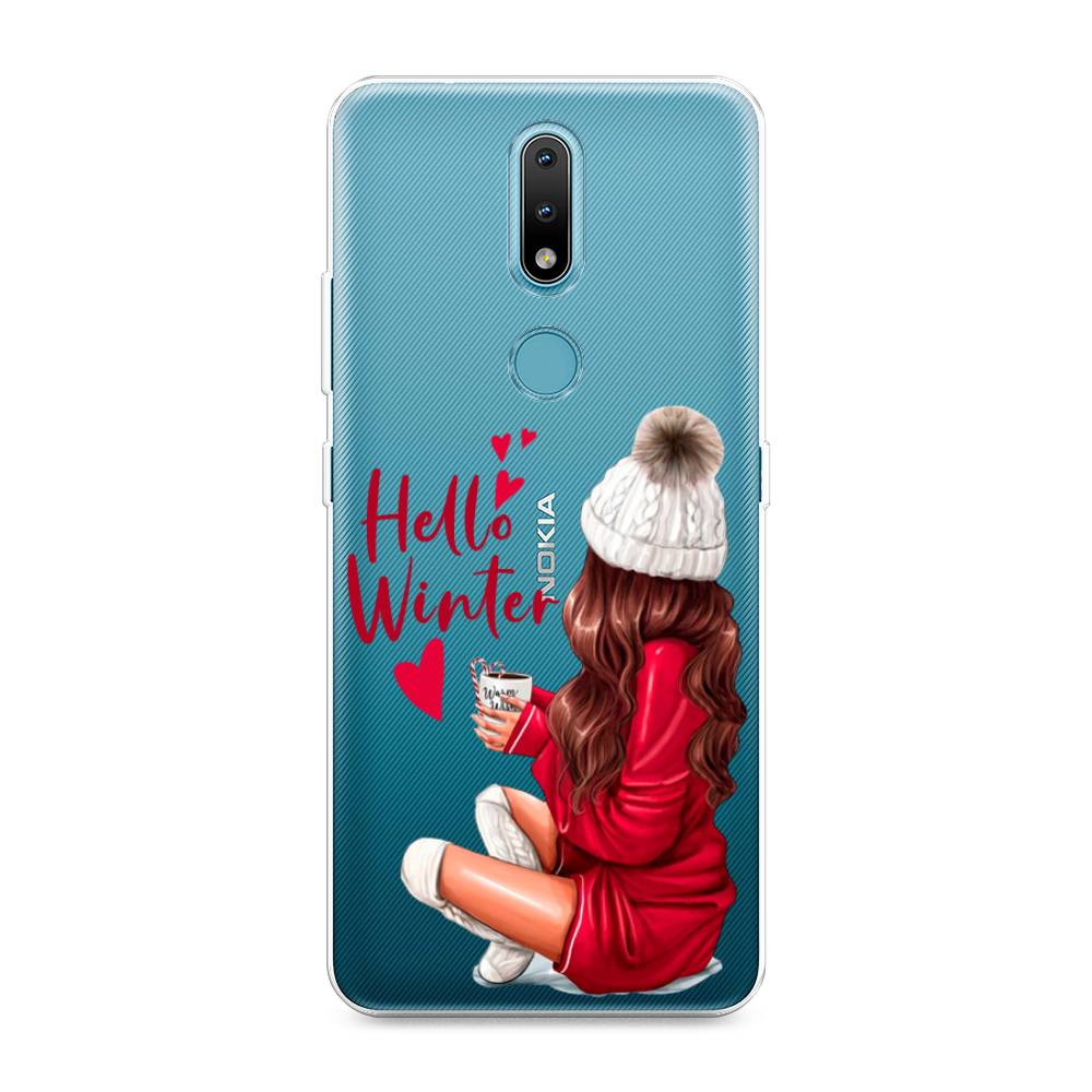 

Чехол на Nokia 2.4 "Hello winter", Красный;белый;коричневый, 123850-5