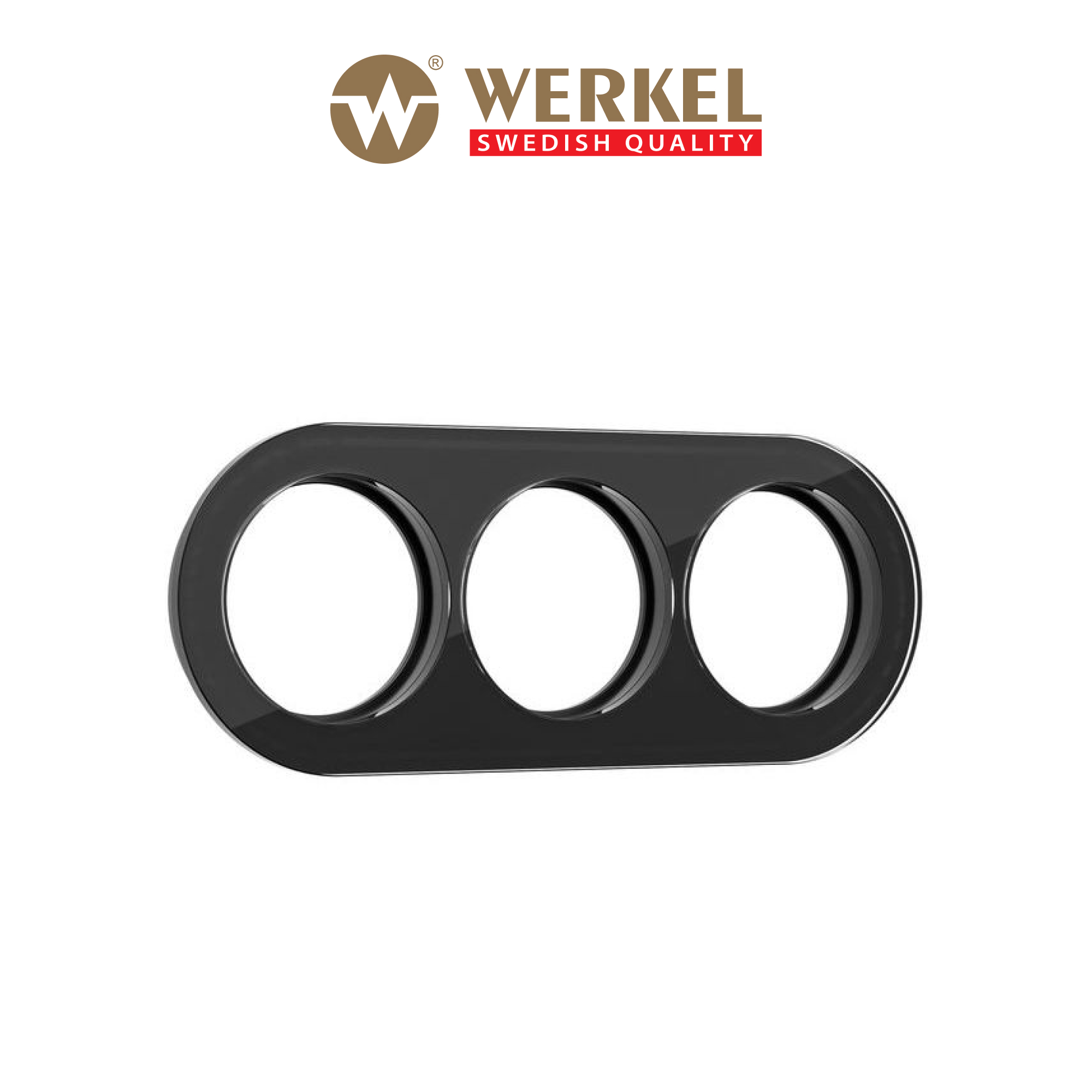 

Рамка для механизмов Ретро круглая на 3 поста Werkel W0035108 Favorit Runda черный стекло, W003