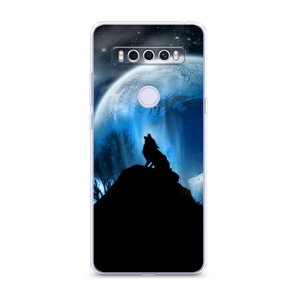 

Чехол для TCL 10 SE "Волк 2", Синий;черный;белый, 290150-1