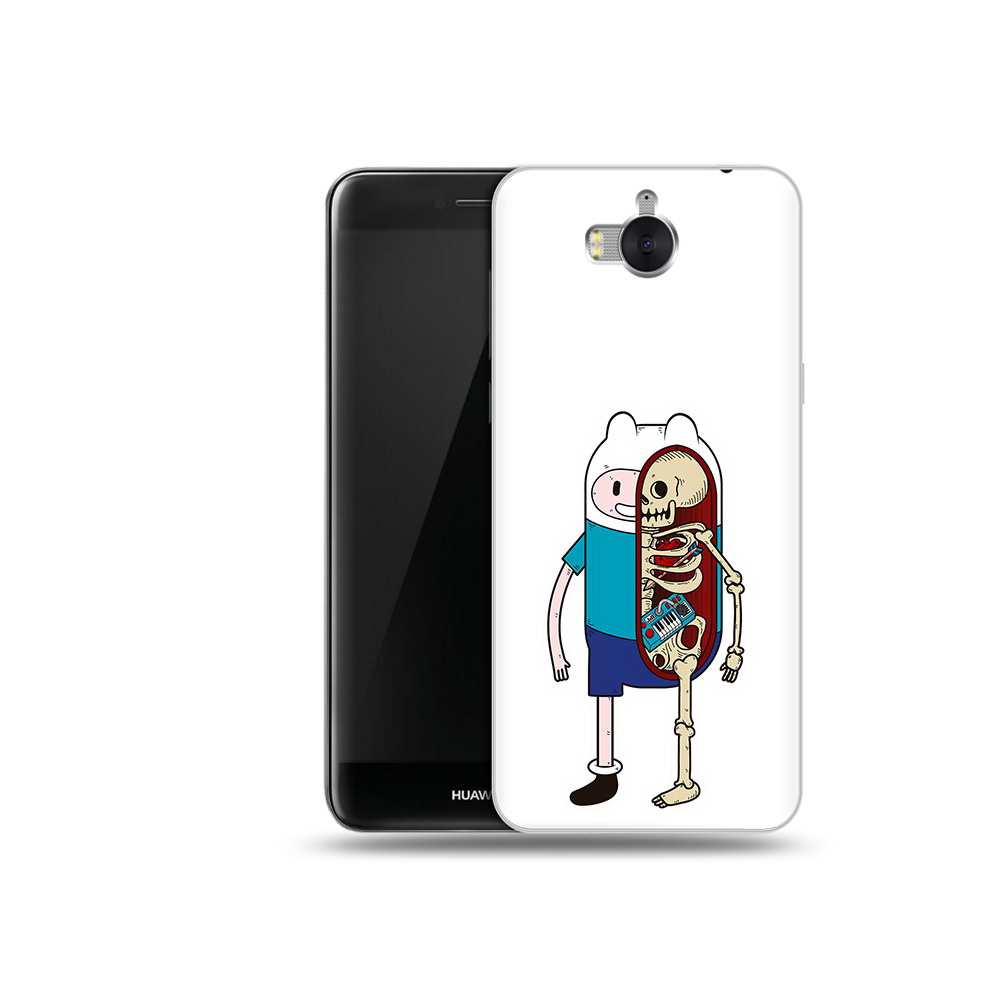 

Чехол MyPads Tocco для Huawei Y5 Финн скелет (PT91582.58.187), Прозрачный, Tocco
