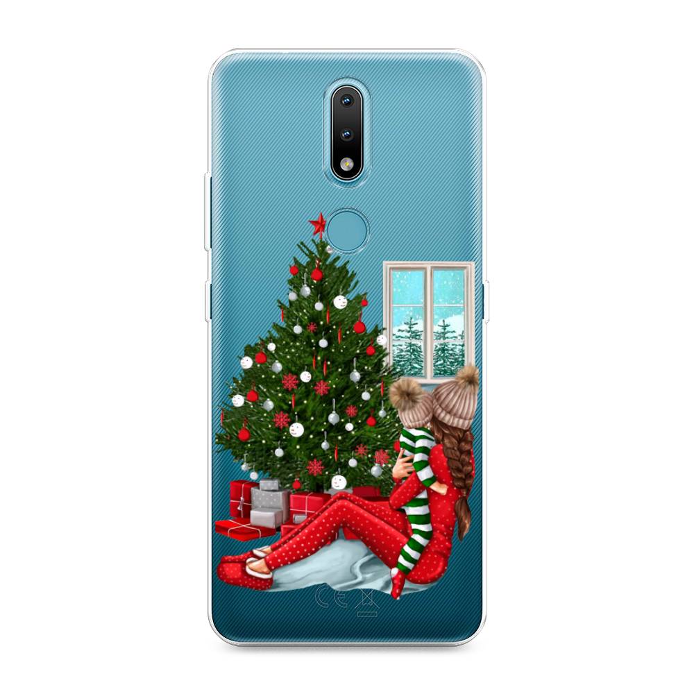 

Чехол на Nokia 2.4 "Новый год с мамой", Красный;зеленый;голубой, 123850-6