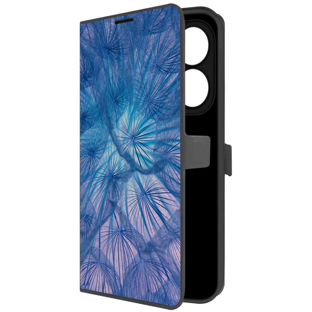 

Чехол-книжка Krutoff Eco Book для INFINIX Smart 8 Pro Синий одуванчик (черный)