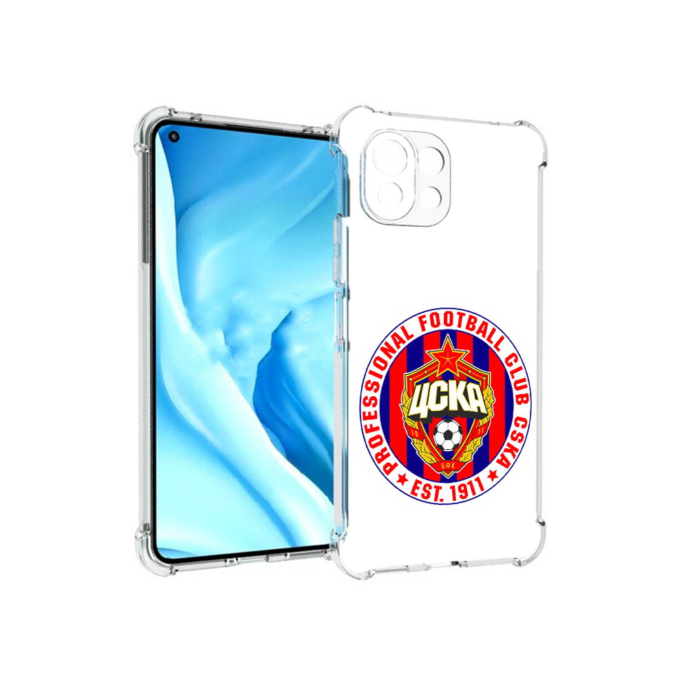

Чехол MyPads Tocco для Xiaomi Mi 11 Lite ФК ЦСК логотип (PT159462.256.178), Прозрачный, Tocco