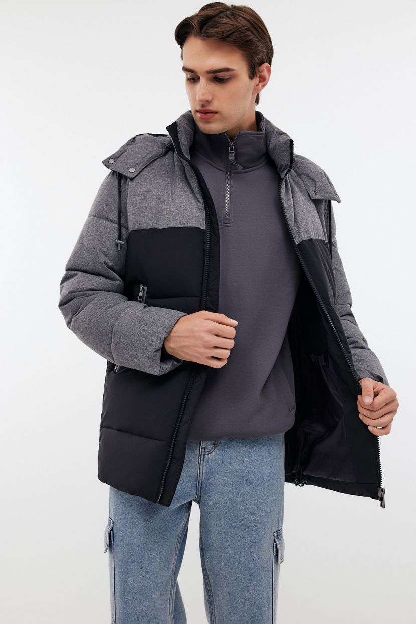 

Зимняя куртка мужская Baon B5424512 черная 2XL, Черный, B5424512