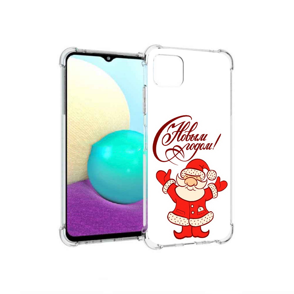 Чехол MyPads Tocco для Samsung Galaxy A22 Добрый дед мороз с новым годом 2023