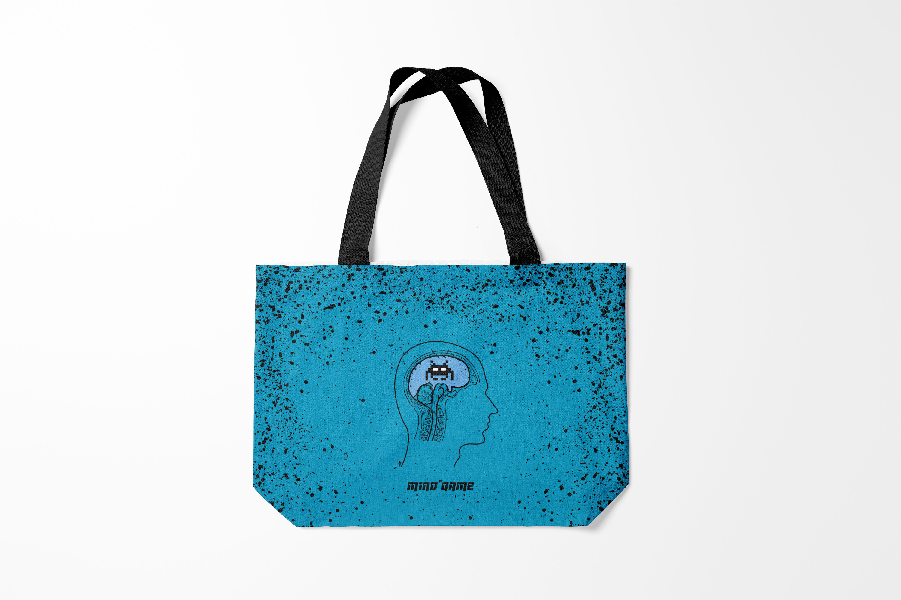 

Сумка шoппер унисекс Burnettie Разные игры Space Invaders Mind Game Z, голубой, Разные игры Space Invaders Mind Game Z