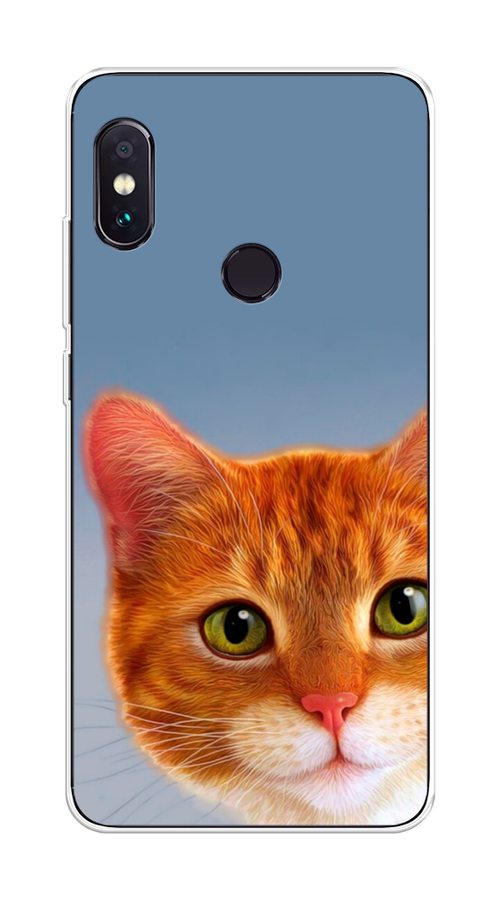 

Чехол на Xiaomi Redmi Note 5/Note 5 Pro "Любопытный котик", Коричневый, 32750-1