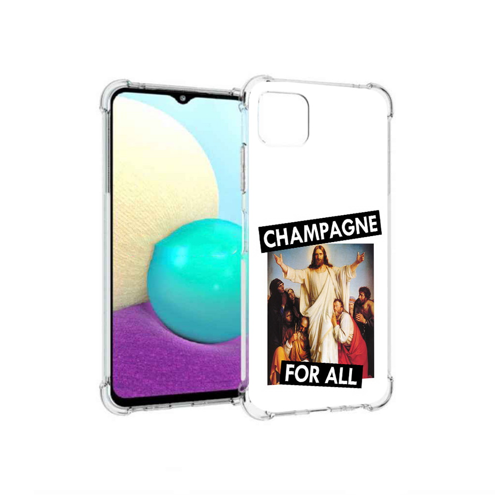 

Чехол MyPads Tocco для Samsung Galaxy A22 шампанское, Прозрачный, Tocco