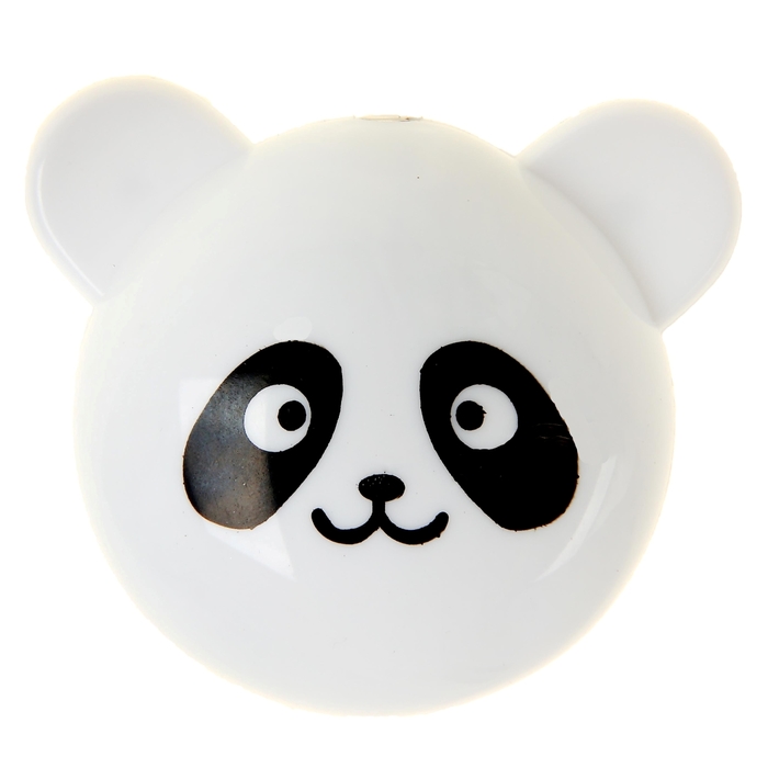 фото Ночник "панда" с датчиком освещенности, 4_led х 1 вт, 9 см (220в) белый risalux