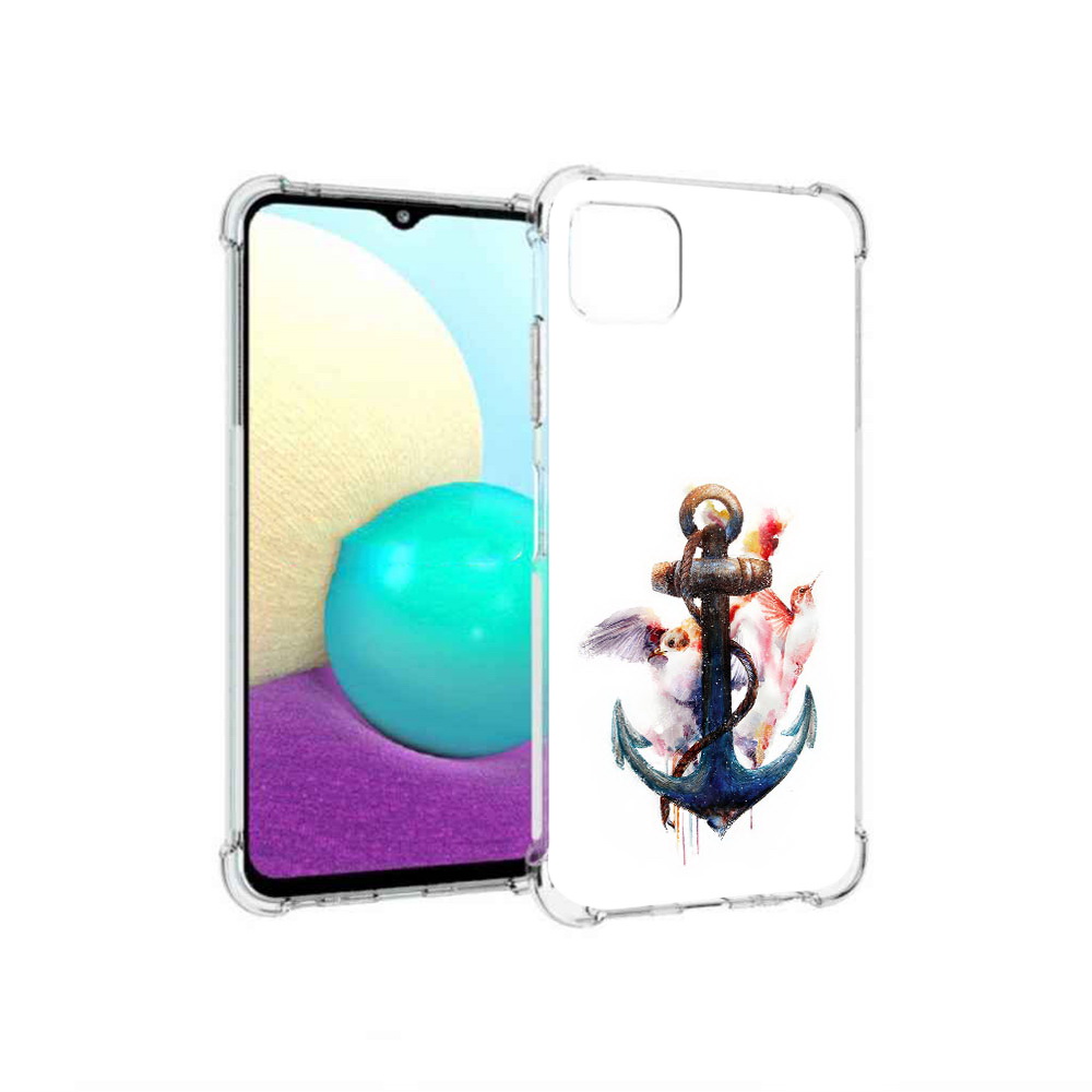 

Чехол MyPads Tocco для Samsung Galaxy A22 якорь с птицами, Прозрачный, Tocco