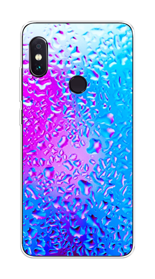 

Чехол на Xiaomi Redmi Note 5/Note 5 Pro "Капли на стекле", Голубой;розовый, 32750-3