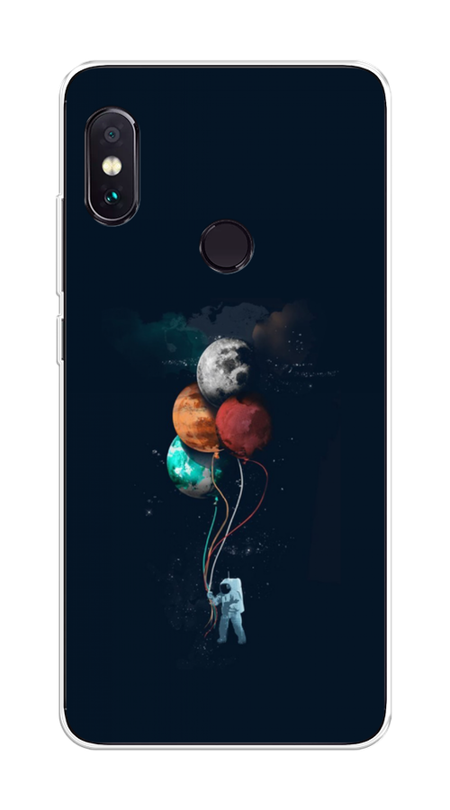 

Чехол на Xiaomi Redmi Note 5/Note 5 Pro "Космонавт с шариками", Разноцветный, 32750-4