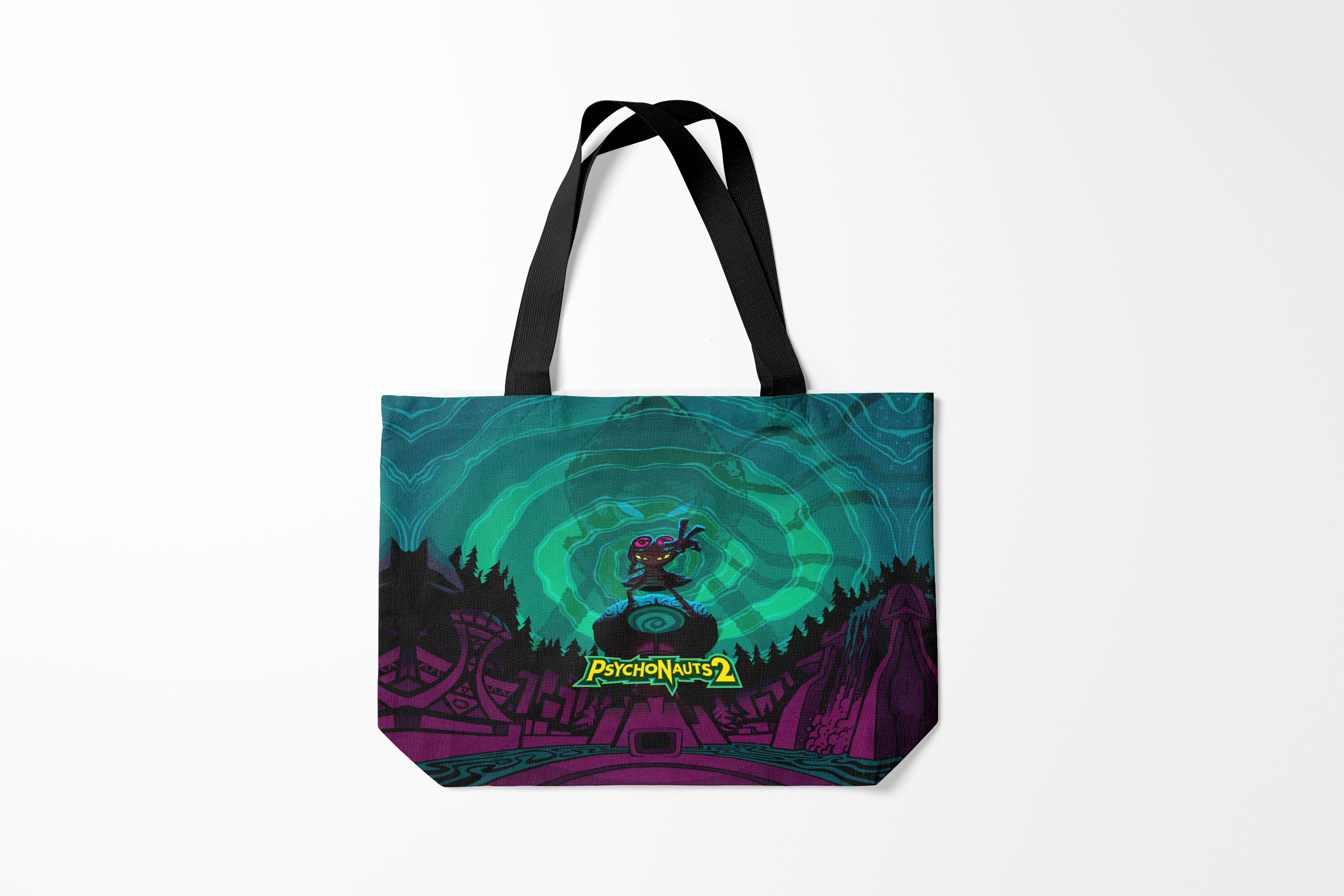 

Сумка шoппер унисекс Burnettie Разные игры PsychoNauts 2 Рас, бирюзовый, Разные игры PsychoNauts 2 Рас