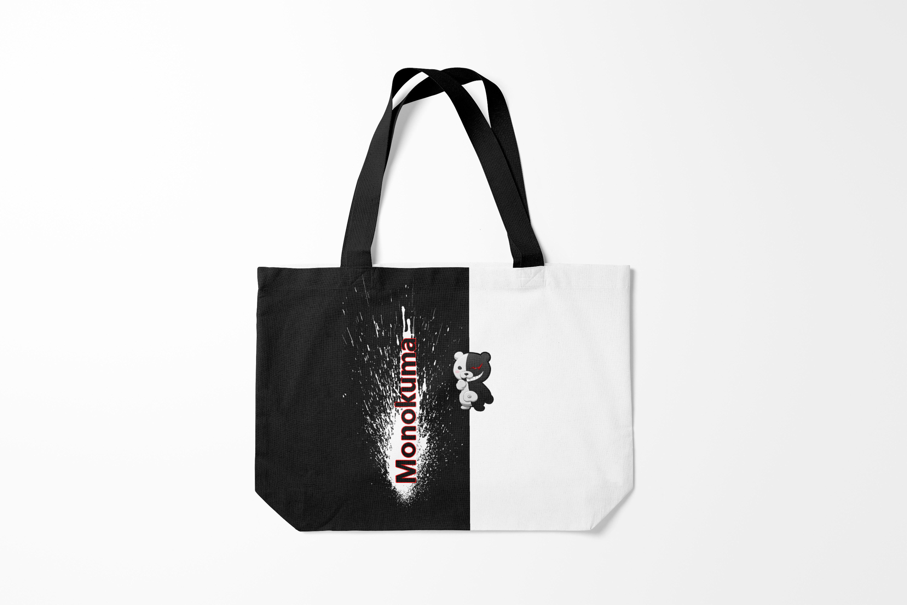 

Сумка шoппер унисекс Burnettie Разные игры Monokuma, черный; белый, Разные игры Monokuma