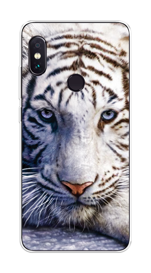 

Чехол на Xiaomi Redmi Note 5/Note 5 Pro "Бенгальский тигр", Коричневый;белый, 32750-1