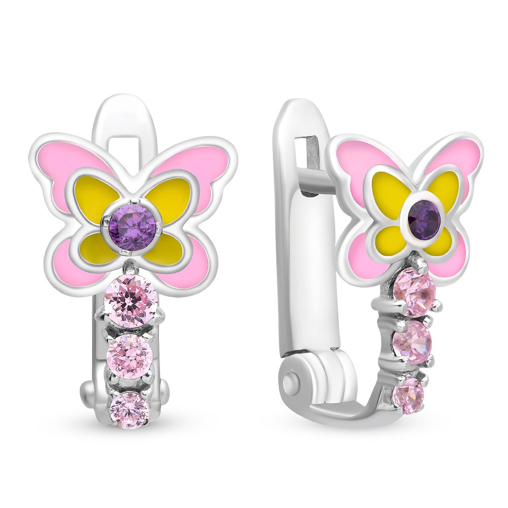 

Серьги из серебра с фианитом 585Gold 902000433, 902000433
